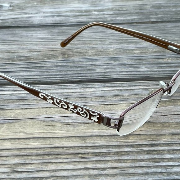 La Scala Women Eyeglasses Frame Handmade Glasses Brown Frame 51[]18 135 main image 9
